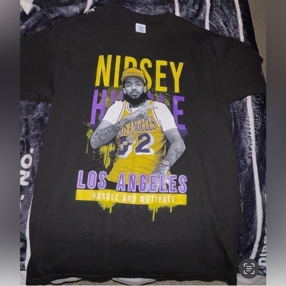 Black Nipsey Hustle T-Shirt - Picture 2 of 2